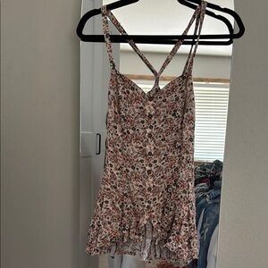 Free people Floral Spaghetti Strap Dress